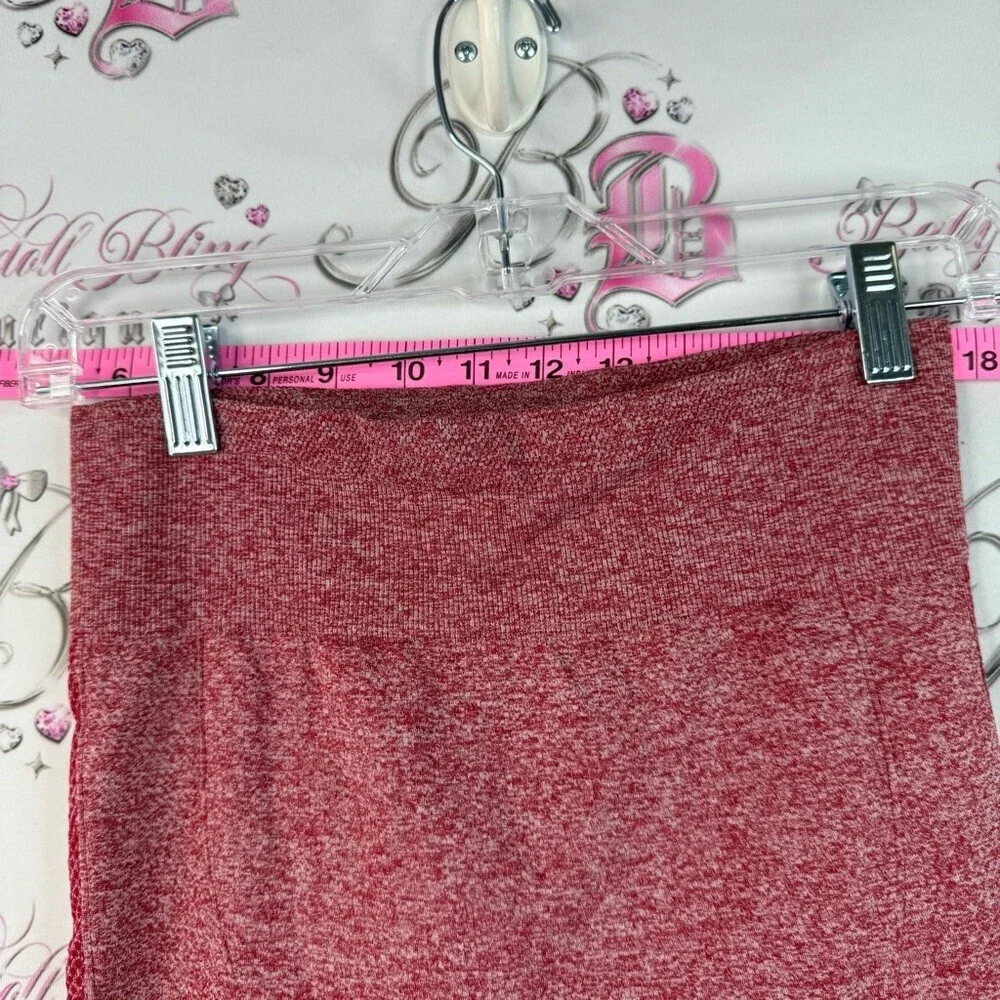 Shorts scrunch bum Seamless High-Waist Shapewear Shorts in Heathered Red
